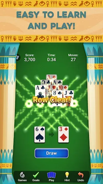 Скачать взломанную Pyramid Solitaire - Card Games — Без рекламы и бесконечные подсказки — скриншот 4