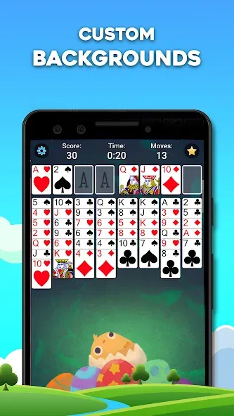 FreeCell Solitaire: Card Games — Безлимитные подсказки и отмены ходов — скриншот 3 FreeCell Solitaire: Card Games — Безлимитные подсказки и отмены ходов — скриншот 3
