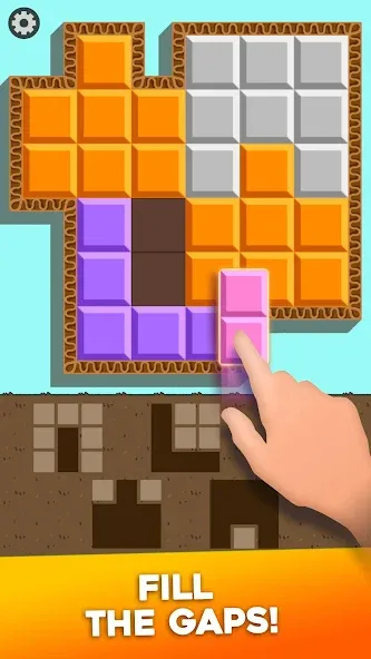 Block Puzzle Cats MOD — Безлимитные подсказки и убрана реклама на Андроид — скриншот 2