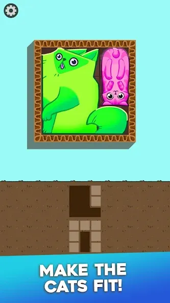 Block Puzzle Cats MOD — Безлимитные подсказки и убрана реклама на Андроид — скриншот 3