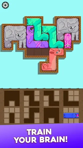Block Puzzle Cats MOD — Безлимитные подсказки и убрана реклама на Андроид — скриншот 4