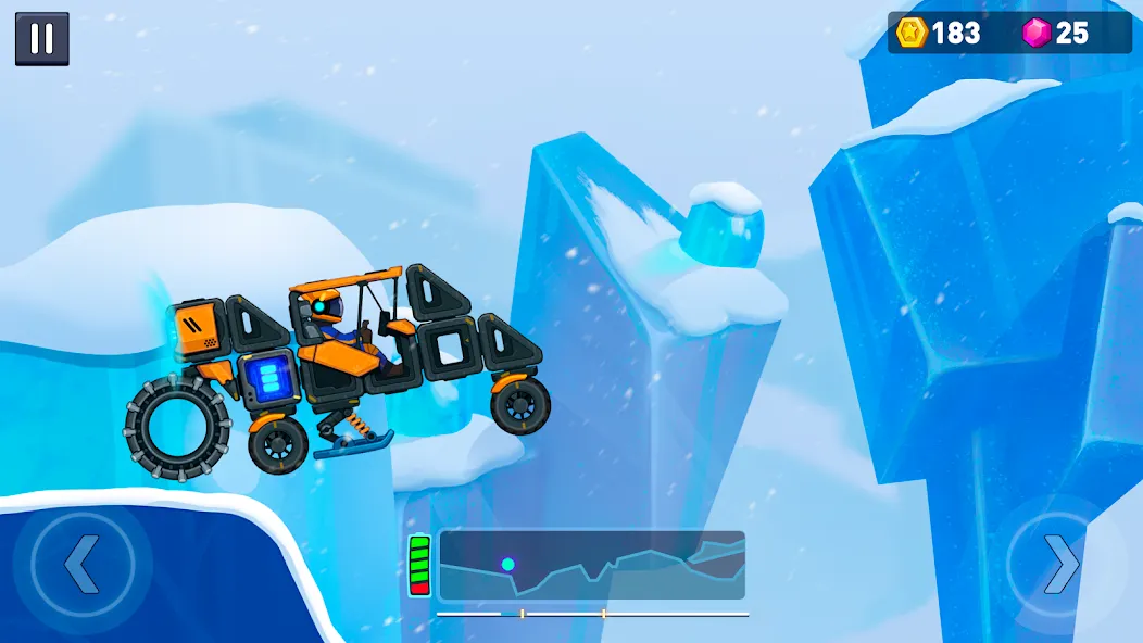Rovercraft 2: Race a space car — Безлимитные деньги и топливо — скриншот 3 Rovercraft 2: Race a space car — Безлимитные деньги и топливо — скриншот 3