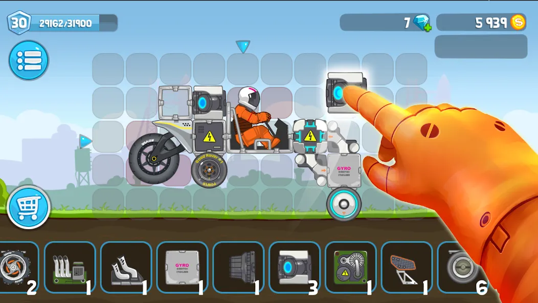 Rovercraft:Race Your Space Car — Безлимитные деньги и топливо — скриншот 2