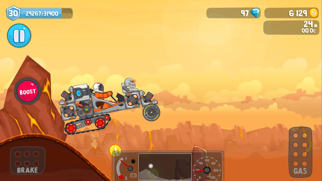 Rovercraft:Race Your Space Car — Безлимитные деньги и топливо — скриншот 3