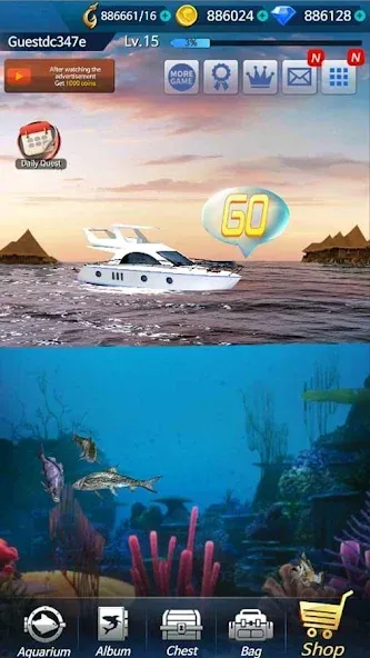 Скачать Fishing Championship — Модификация Безлимитные монеты и энергии — скриншот 5