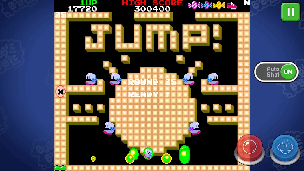 Скачать BUBBLE BOBBLE classic — Последняя версия (Бесконечные жизни и все уровни открыты) — скриншот 5