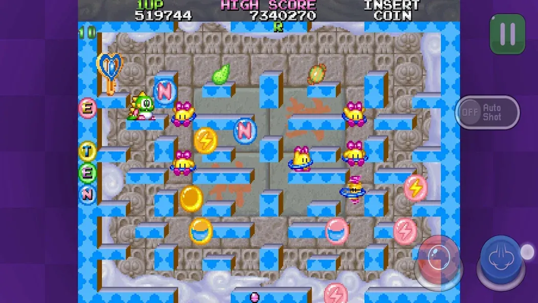 Скачать Bubble Bobble 2 classic на Android — Бесконечные жизни и бонусы — скриншот 1