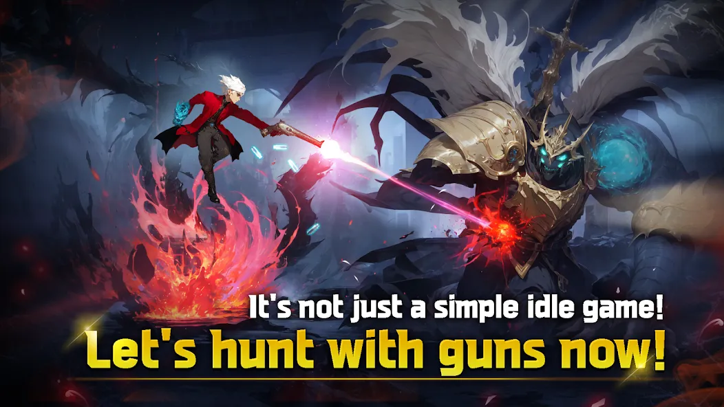 Devil Hunter Idle — Мод: Безлимитные деньги и оружие — скриншот 1