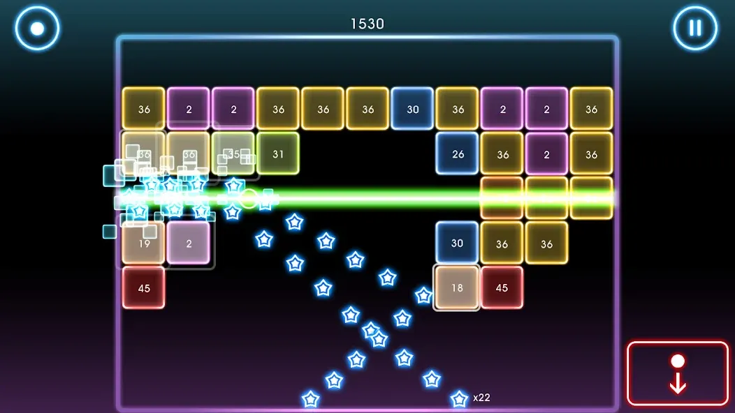 Скачать взломанную Bricks Breaker Quest — Безлимитные жизни и монеты — скриншот 2