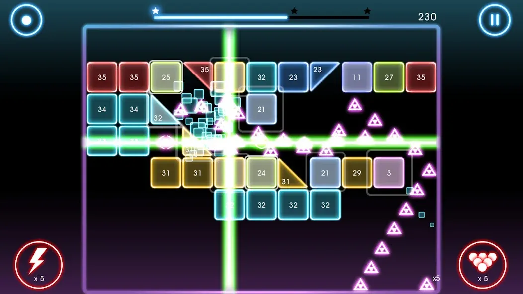 Скачать взломанную Bricks Breaker Quest — Безлимитные жизни и монеты — скриншот 3