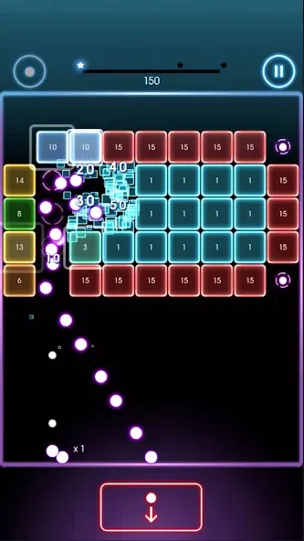 Скачать взломанную Bricks Breaker Quest — Безлимитные жизни и монеты — скриншот 4