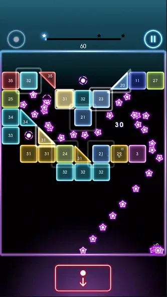 Скачать взломанную Bricks Breaker Quest — Безлимитные жизни и монеты — скриншот 5