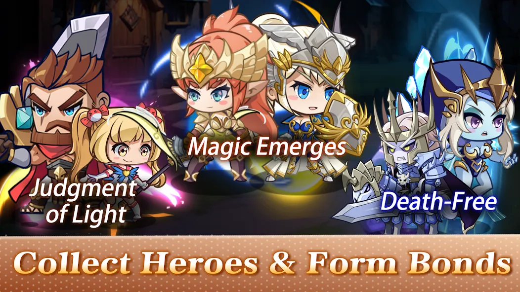 Mythic Summon: Idle RPG — Безлимитные ресурсы и герои — скриншот 5