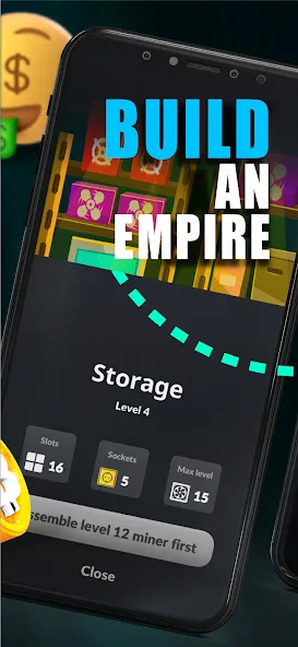 Merge Crypto Miner: Earn Money MOD — Безлимитные деньги и ускоренная добыча на Андроид — скриншот 3