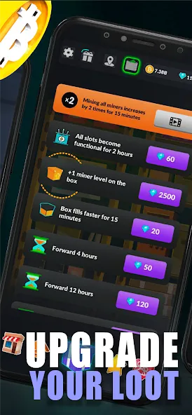Merge Crypto Miner: Earn Money MOD — Безлимитные деньги и ускоренная добыча на Андроид — скриншот 5