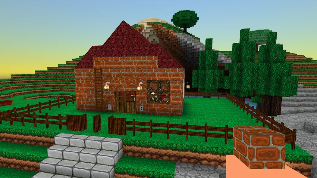 Скачать взлом BlockBuild Craft a Dream World на Андроид — Безлимитные ресурсы и открыты все предметы — скриншот 2