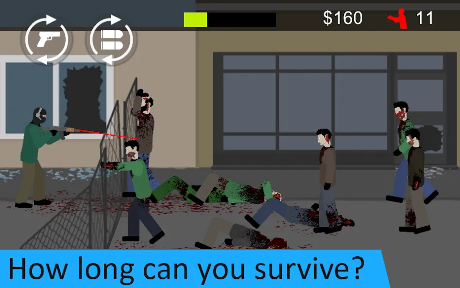 Flat Zombies: Defense&Cleanup — Взломанная версия (Безлимитные деньги и патроны) — скриншот 5