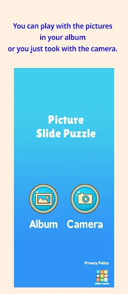 Скачать Slide Puzzle with your photo — Модификация Без рекламы и все уровни открыты — скриншот 2