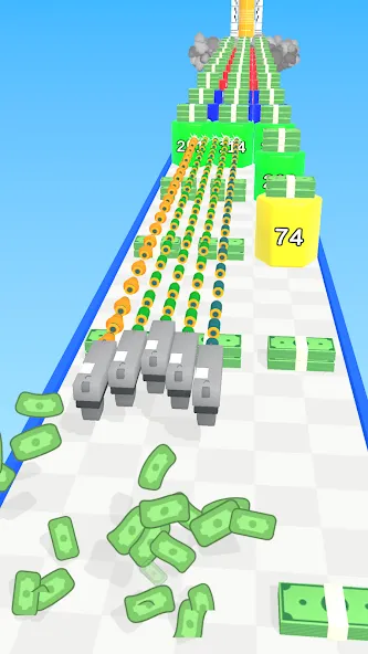 Merge Bullet (Мод Безлимитные деньги и усиленное оружие) — скриншот 4