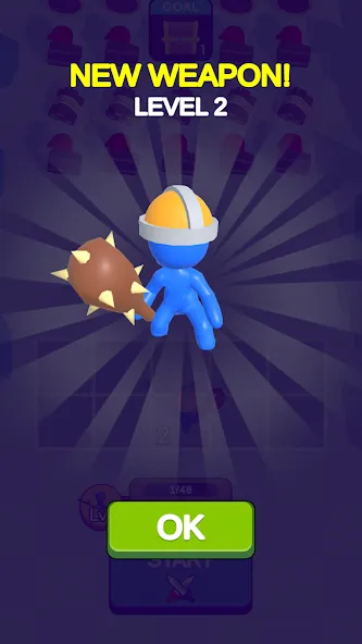 Merge Weapons: Battle Game — Взломанная версия (Безлимитные деньги и оружие) — скриншот 3 Merge Weapons: Battle Game — Взломанная версия (Безлимитные деньги и оружие) — скриншот 3