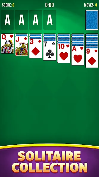 Скачать взлом Solitaire Bliss Collection на Андроид — Разблокированы все пасьянсы и бонусы — скриншот 1