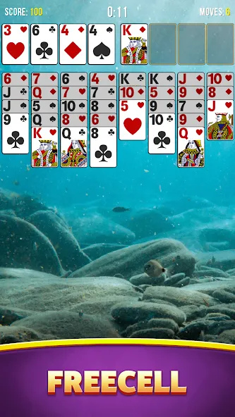 Скачать взлом Solitaire Bliss Collection на Андроид — Разблокированы все пасьянсы и бонусы — скриншот 4
