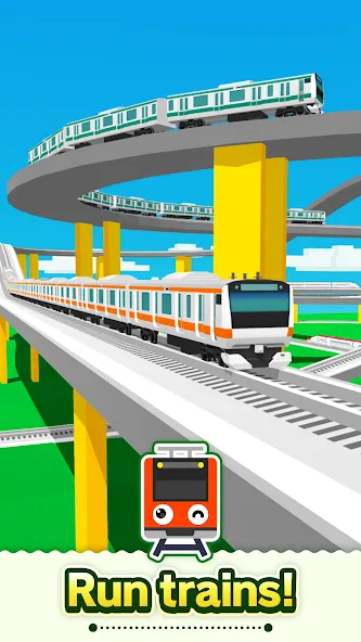 Train Go - Railway Simulator Mod APK Безлимитные деньги и все поезда открыты — Скачать на Андроид — скриншот 1