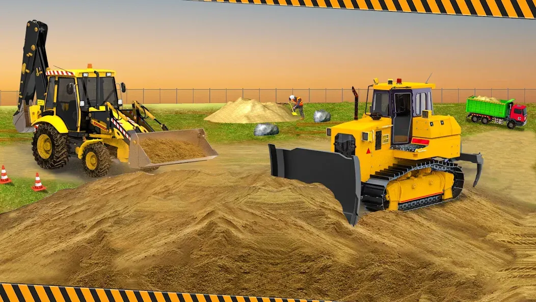 Скачать Heavy Construction Simulator — Модификация Безлимитные деньги и вся техника — скриншот 3