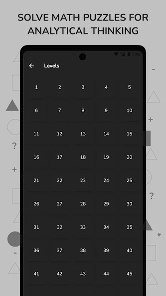Math Puzzle & Brain Riddles MOD APK — Безлимитные подсказки и решения — скриншот 1