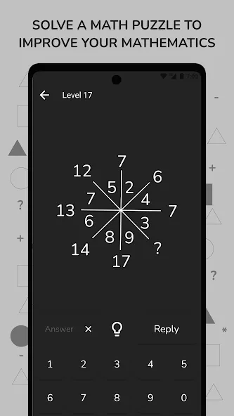 Math Puzzle & Brain Riddles MOD APK — Безлимитные подсказки и решения — скриншот 3