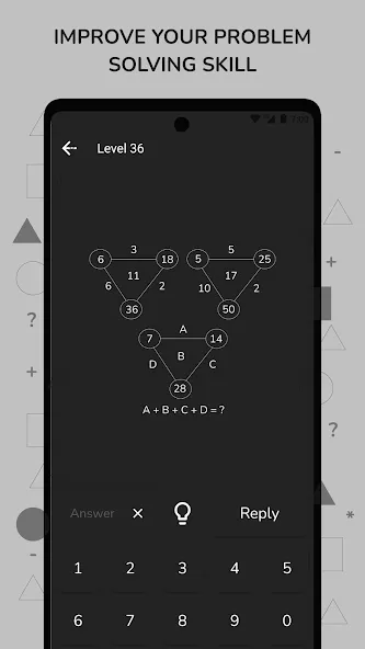 Math Puzzle & Brain Riddles MOD APK — Безлимитные подсказки и решения — скриншот 5