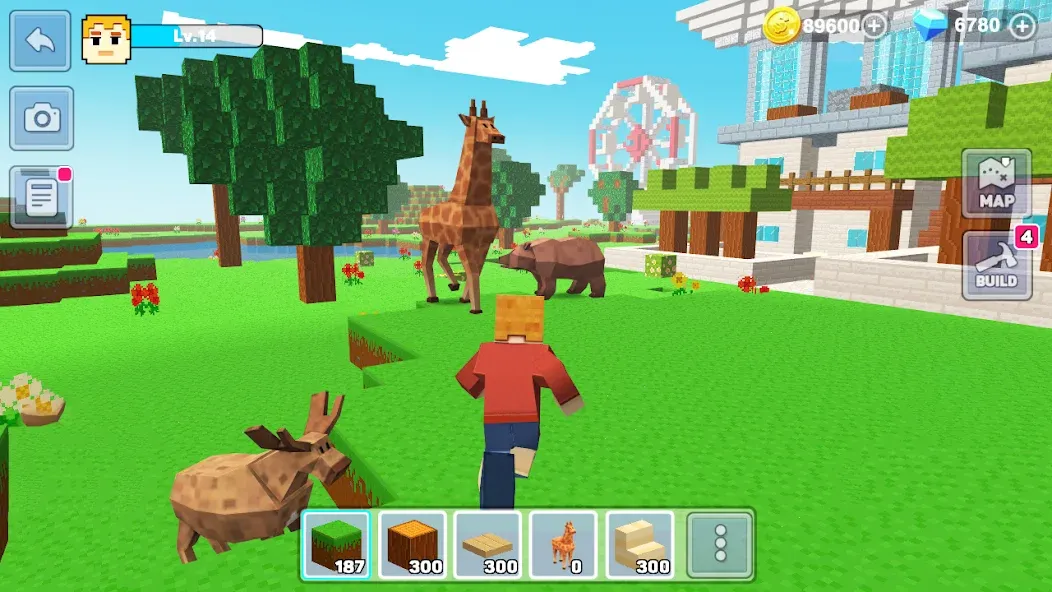 MiniCraft: Blocky Craft 2024 на Андроид — Бесконечные ресурсы и открытые возможности — скриншот 3