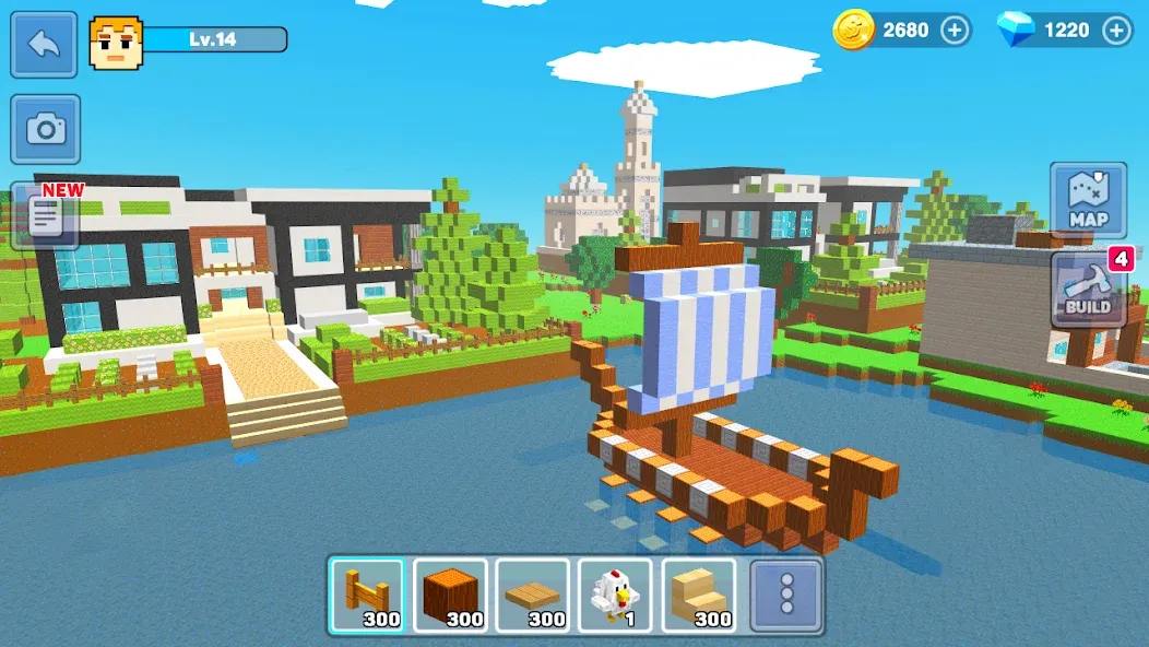 MiniCraft: Blocky Craft 2024 на Андроид — Бесконечные ресурсы и открытые возможности — скриншот 4