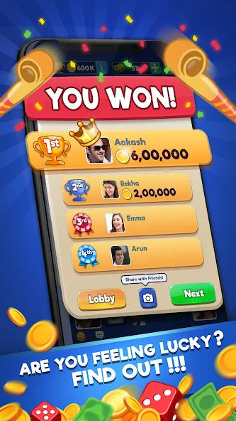 Скачать взлом Ludo Club - Fun Dice Game на Андроид — Безлимитные монеты и быстрые ходы — скриншот 3