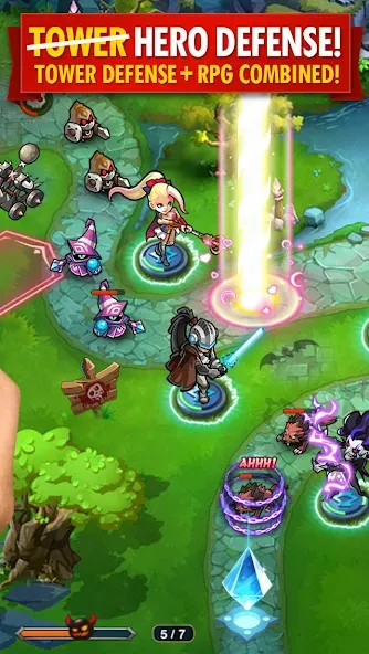 Скачать Magic Rush: Heroes на телефон — Безлимитные ресурсы и усиленные герои — скриншот 2