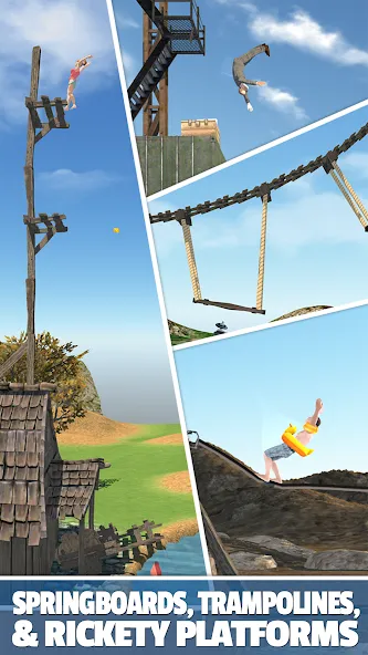 Flip Diving Mod APK Безлимитные деньги и все персонажи — Скачать на Андроид — скриншот 3
