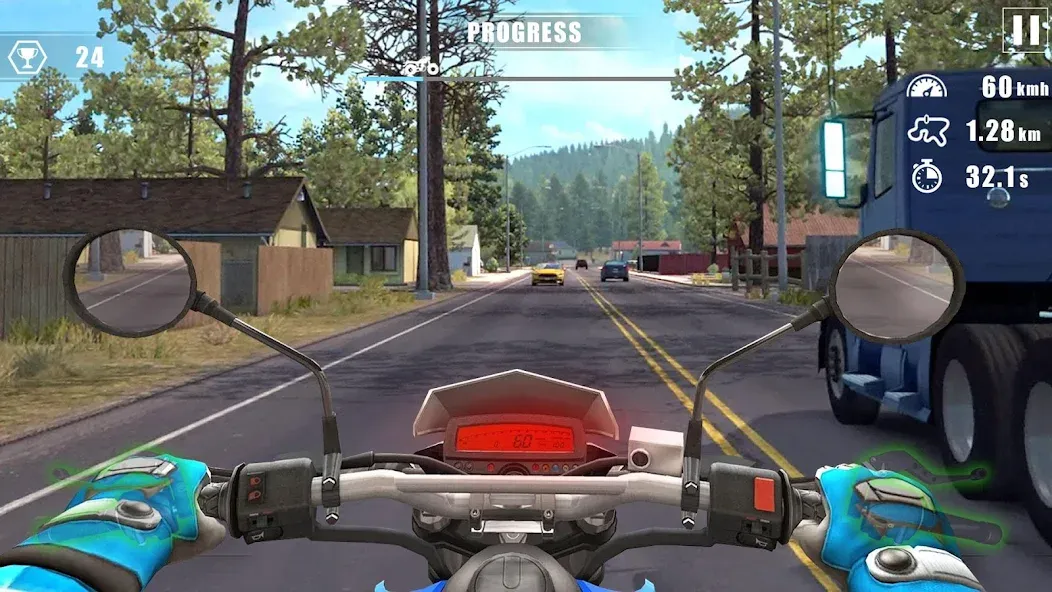 Moto Bike Race : Driving Car (Мод Безлимитные деньги и топливо) — скриншот 1