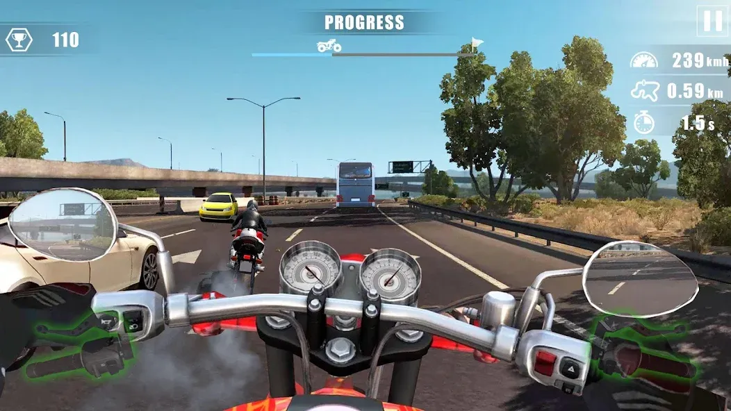 Moto Bike Race : Driving Car (Мод Безлимитные деньги и топливо) — скриншот 3
