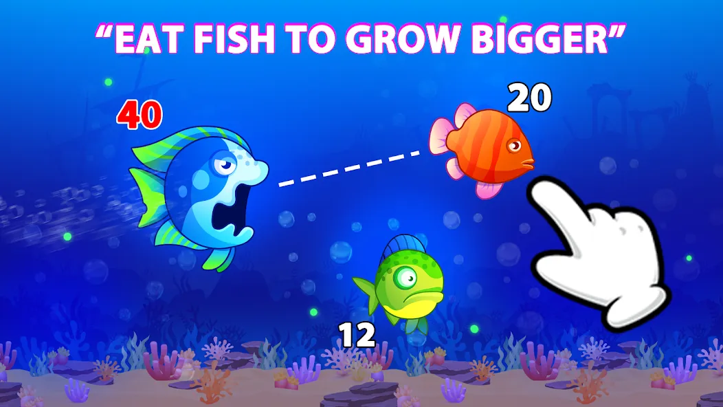 Скачать Eat Fish.IO : Fish Battle на Android — Без рекламы и много рыб — скриншот 1