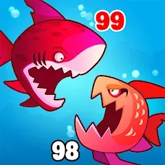 Скачать Eat Fish.IO : Fish Battle на Android — Без рекламы и много рыб