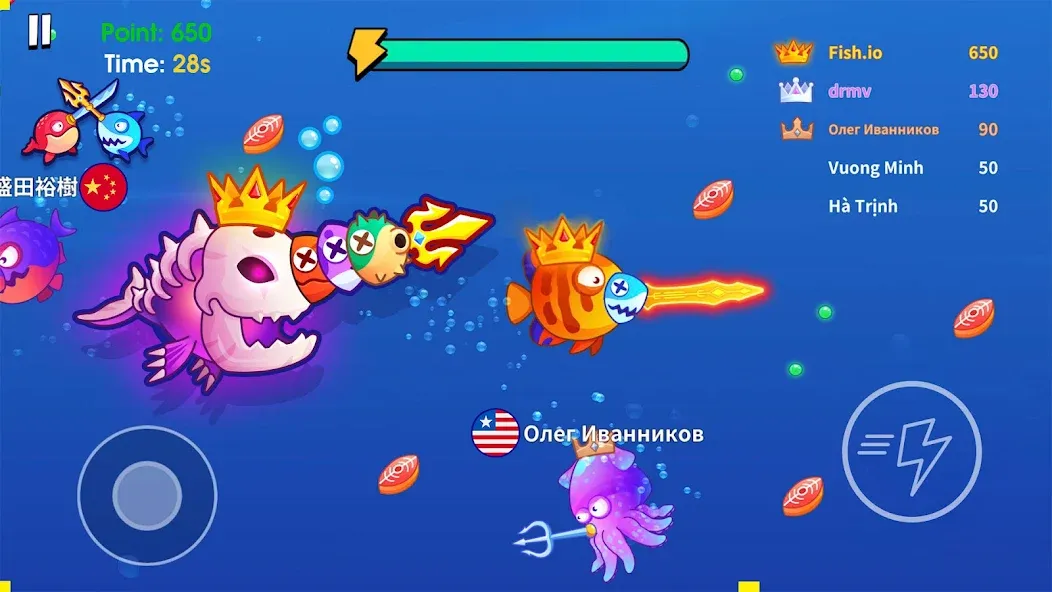 Взлом Sword Shark.io - Hungry Shark — Много денег и алмазов — скриншот 2