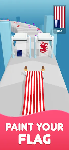 Flag Painters (Мод Много денег и разблокированы уровни) — скриншот 1