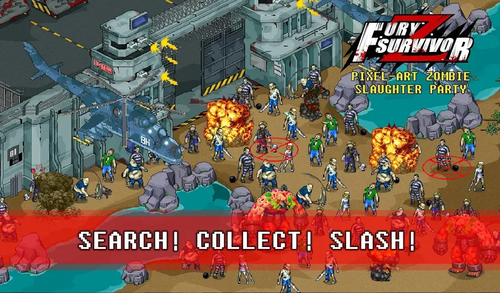 Fury Survivor: Pixel Z Mod APK Безлимитные ресурсы и бессмертие — Скачать на Андроид — скриншот 2
