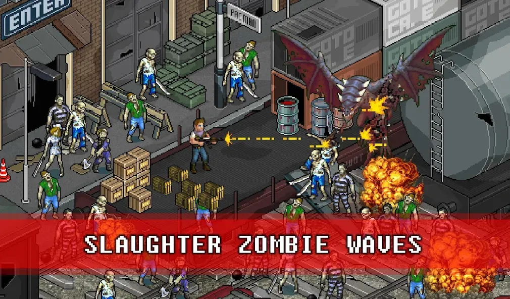 Fury Survivor: Pixel Z Mod APK Безлимитные ресурсы и бессмертие — Скачать на Андроид — скриншот 4