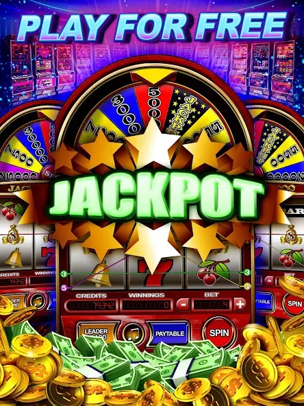 Money Wheel Slot Machine Game MOD APK — Безлимитные монеты и бонусы — скриншот 4