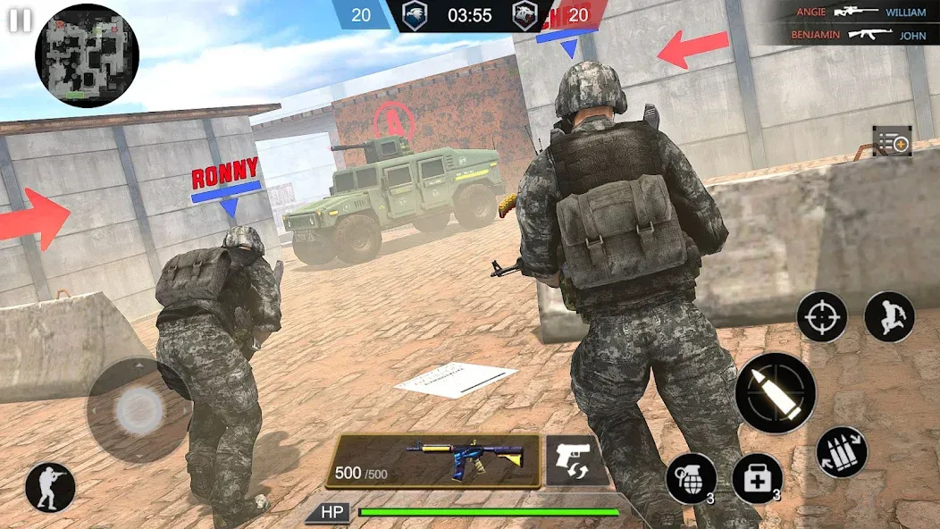 Army Commando Shooting Games MOD — Безлимитные патроны и усиленное оружие на Андроид — скриншот 3