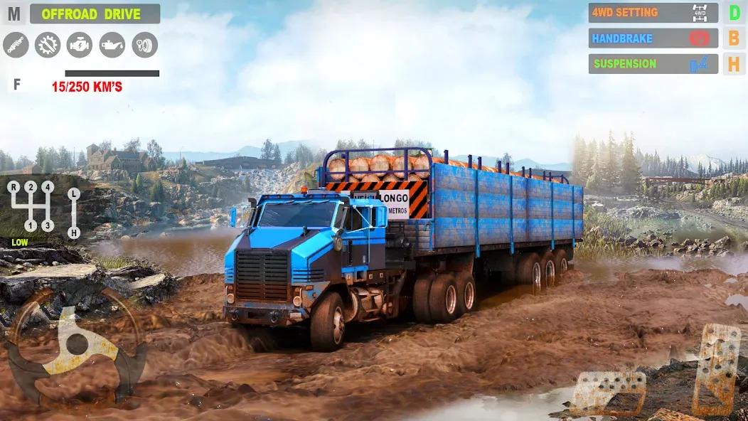 Скачать взлом Offroad Mudrunner Games 3D на Андроид — Безлимитные деньги и топливо — скриншот 2 Скачать взлом Offroad Mudrunner Games 3D на Андроид — Безлимитные деньги и топливо — скриншот 2