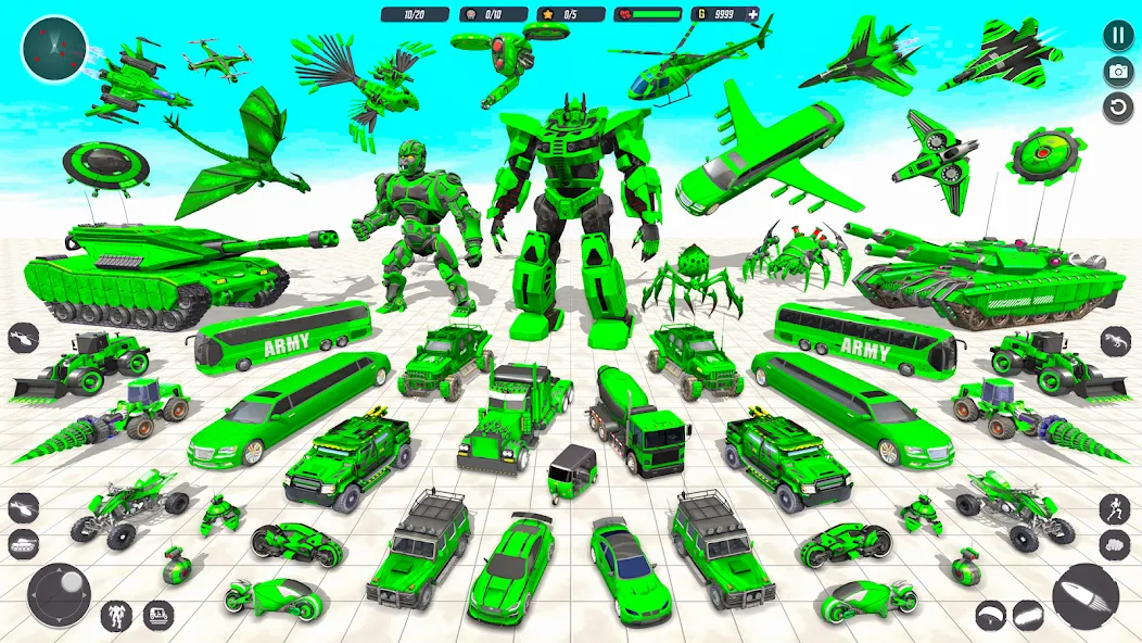 Скачать Tank Robot Game Army Games MOD APK — Мощные роботы и бесконечные боеприпасы — скриншот 1
