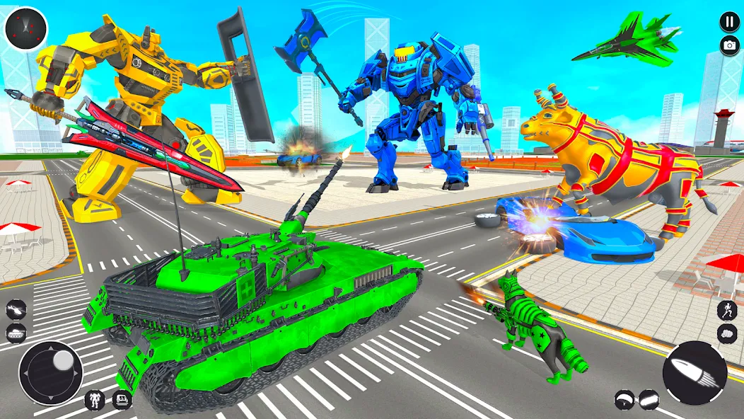 Скачать Tank Robot Game Army Games MOD APK — Мощные роботы и бесконечные боеприпасы — скриншот 4