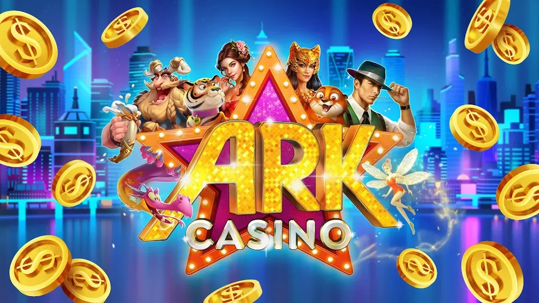 Взлом ARK Casino - Vegas Slots Game — Безлимитные фишки и джекпоты — скриншот 1